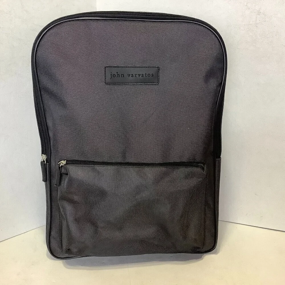 John Varvatos Backpack Black/Gray w/Tags 18
